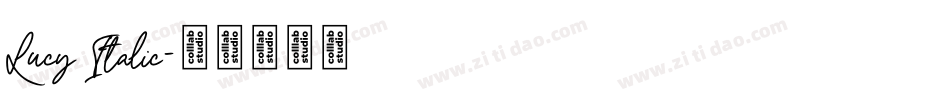 Lucy Italic字体转换